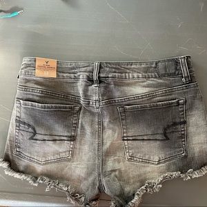 NWT American Eagle Hi-rise festival grey shorts